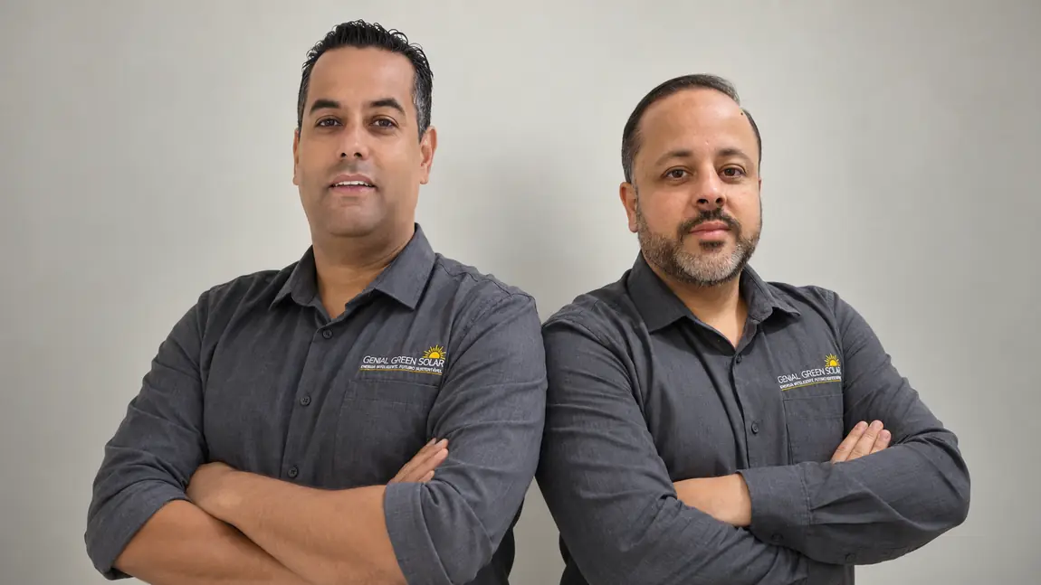 Bruno e Everton, sócios-fundadores da Genial Green Solar